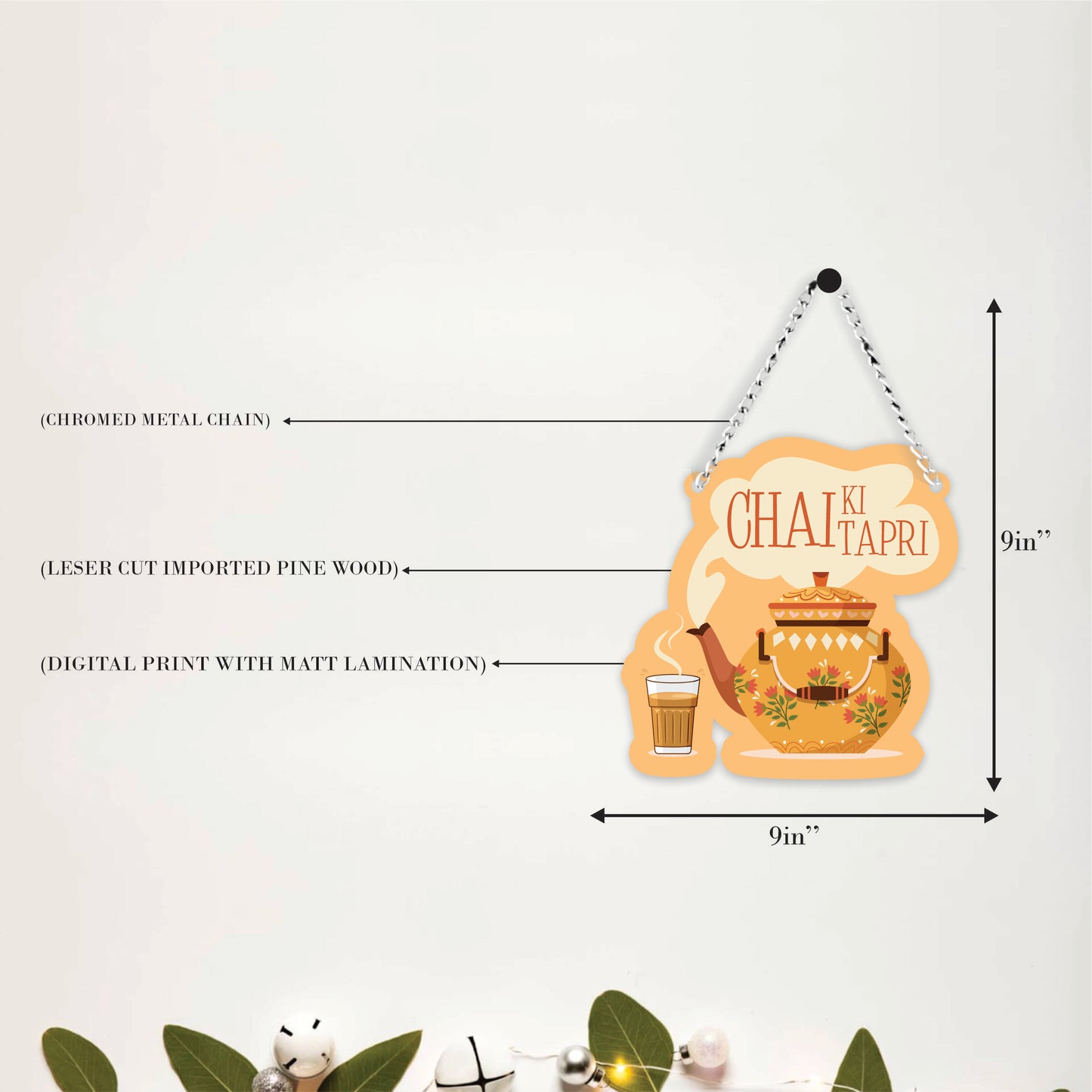 Chai Ki Tapri Decorative Wall Hanging