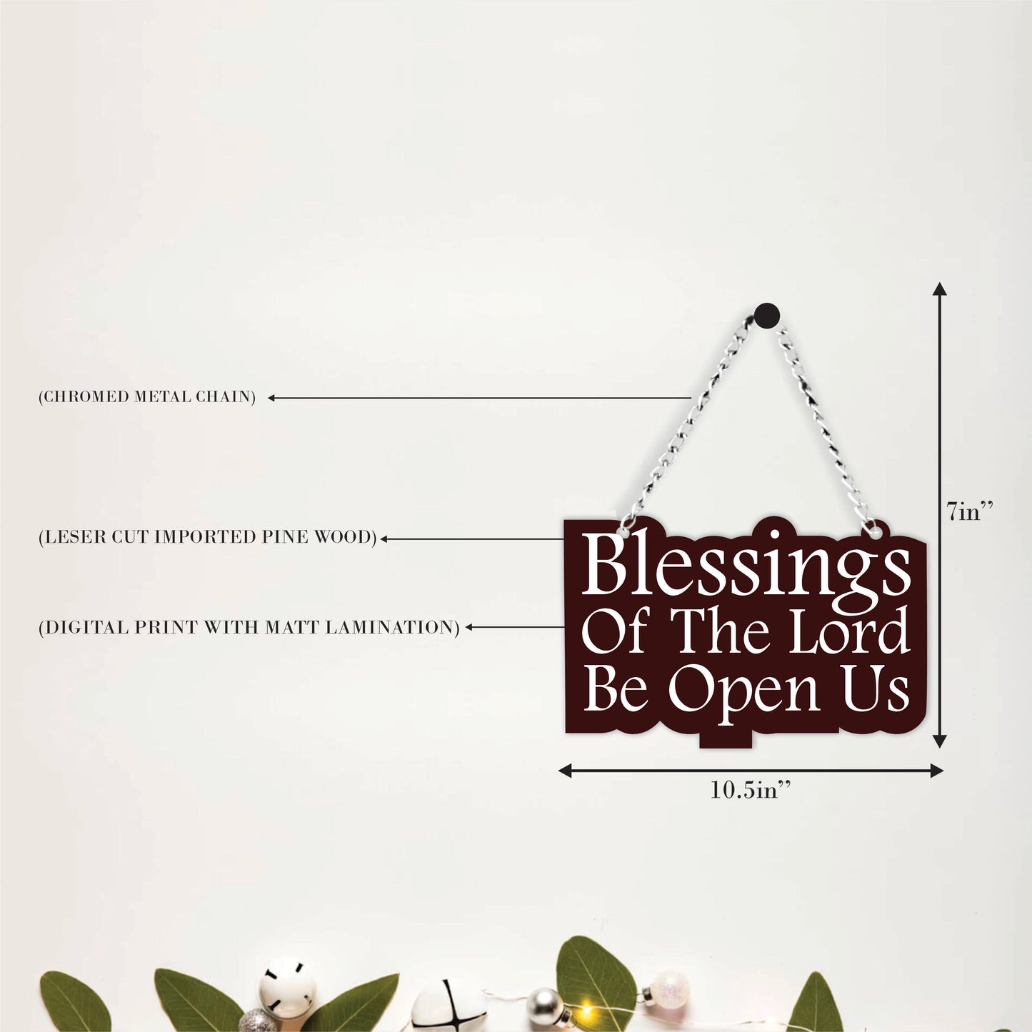 Blessings Of The Lord Be Upon Us Wall Hanging