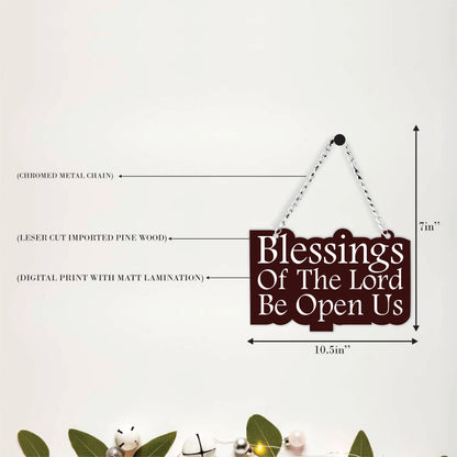 Blessings Of The Lord Be Upon Us Wall Hanging