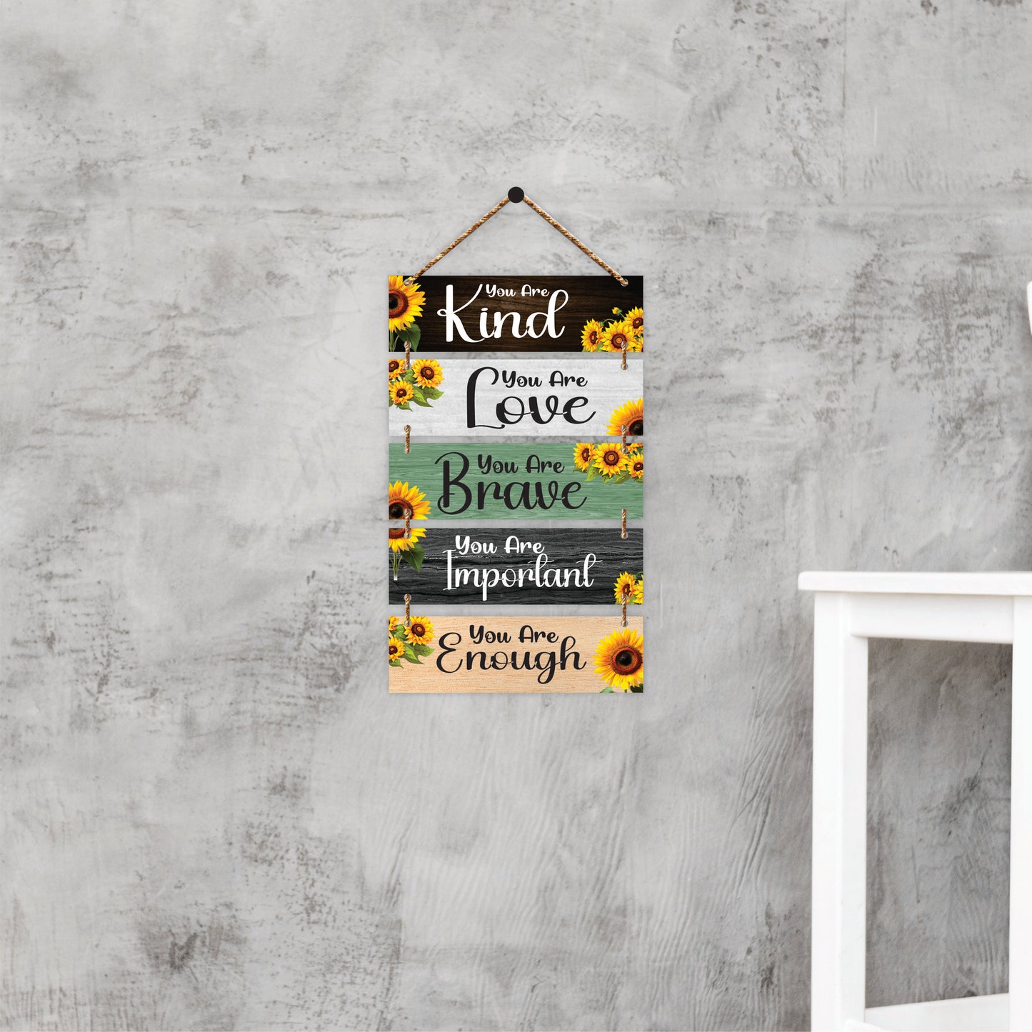 You Are Kind Brave Important Enough Wall Hanging