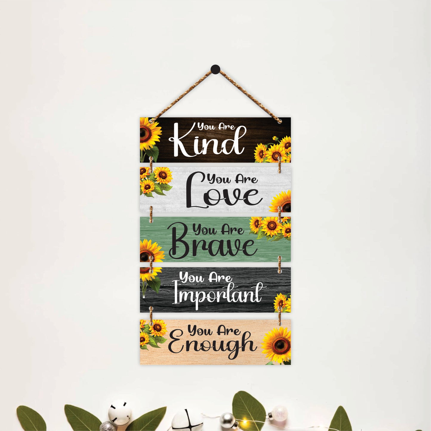 You Are Kind Brave Important Enough Wall Hanging