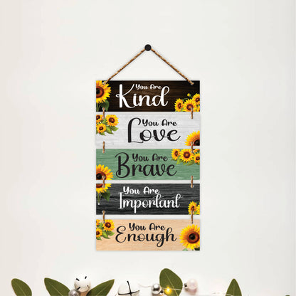 You Are Kind Brave Important Enough Wall Hanging