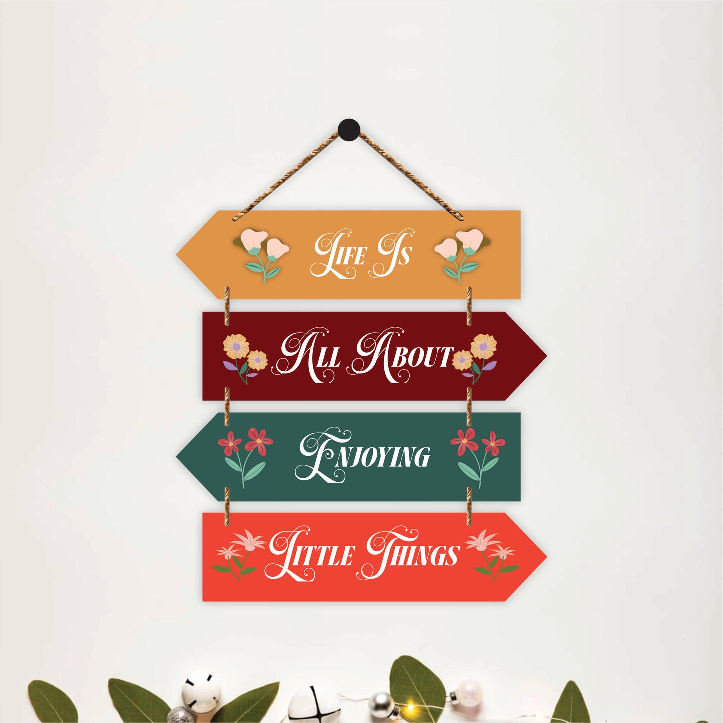 Life Is All About Enjoying Little Things Wall Hanging