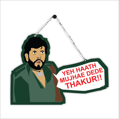 Yeh Haath Mujhae Dede Thakur Bollywood Wall Hanging