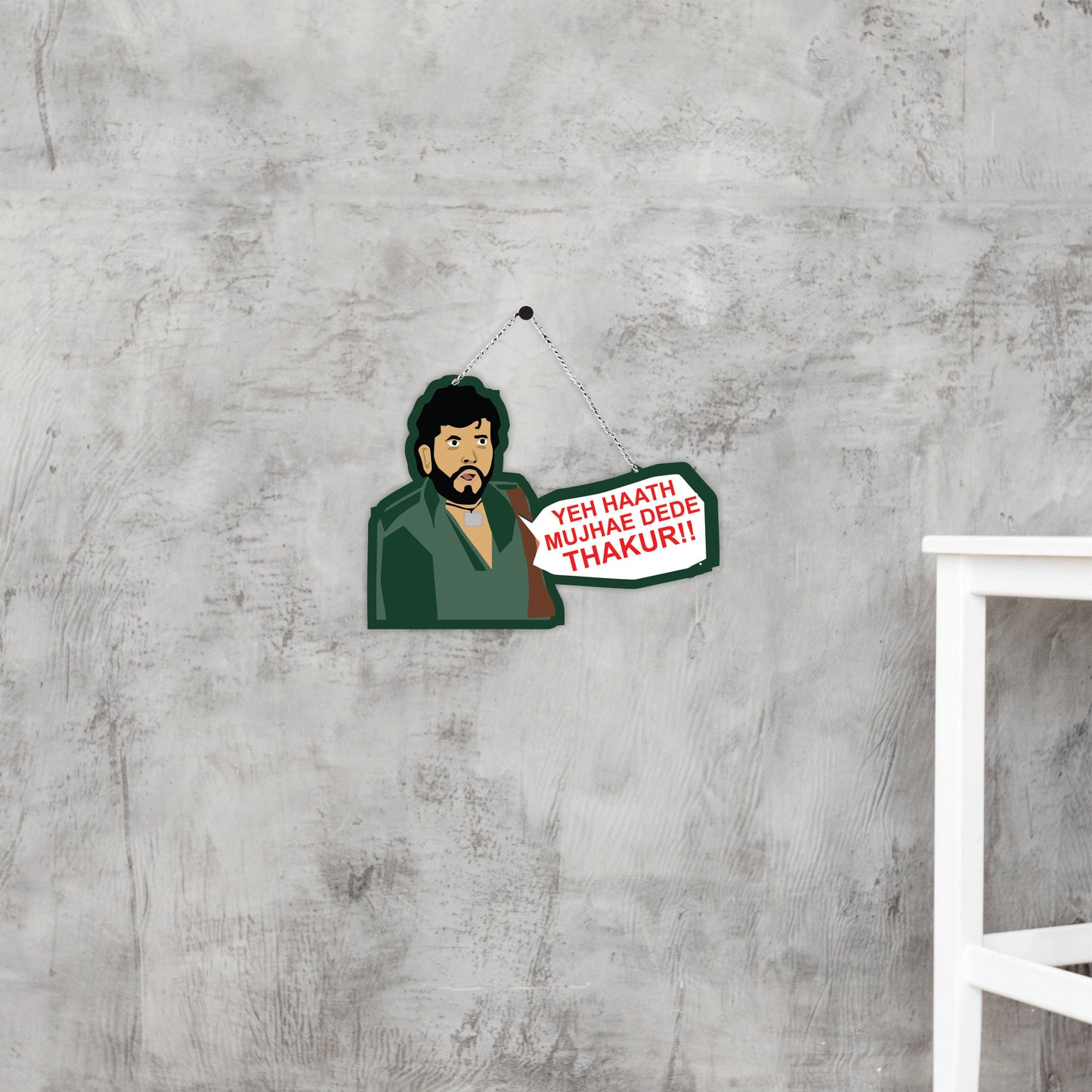 Yeh Haath Mujhae Dede Thakur Bollywood Wall Hanging