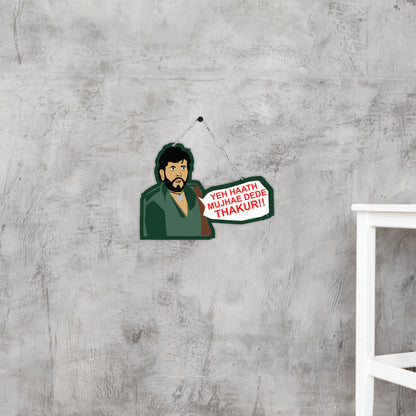 Yeh Haath Mujhae Dede Thakur Bollywood Wall Hanging