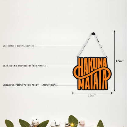 Hakuna Matata Inspirational Wall Hanging0