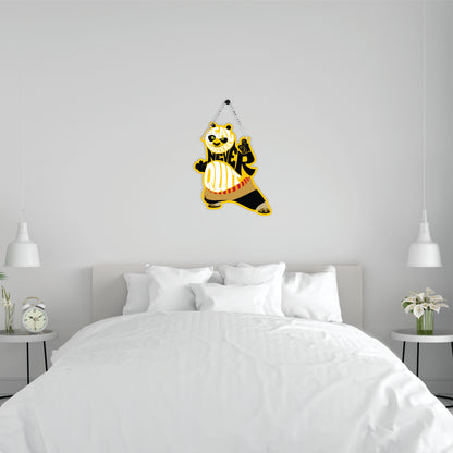 Fear The Warrior Panda Wall Hanging