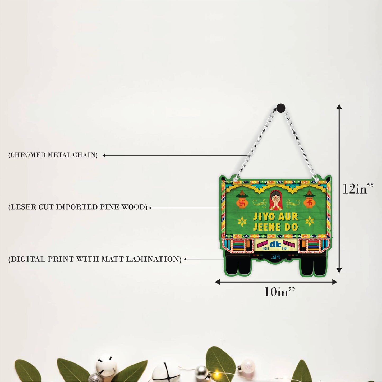 Jiyo Aur Jeene Do Truck Art Wall Hanging