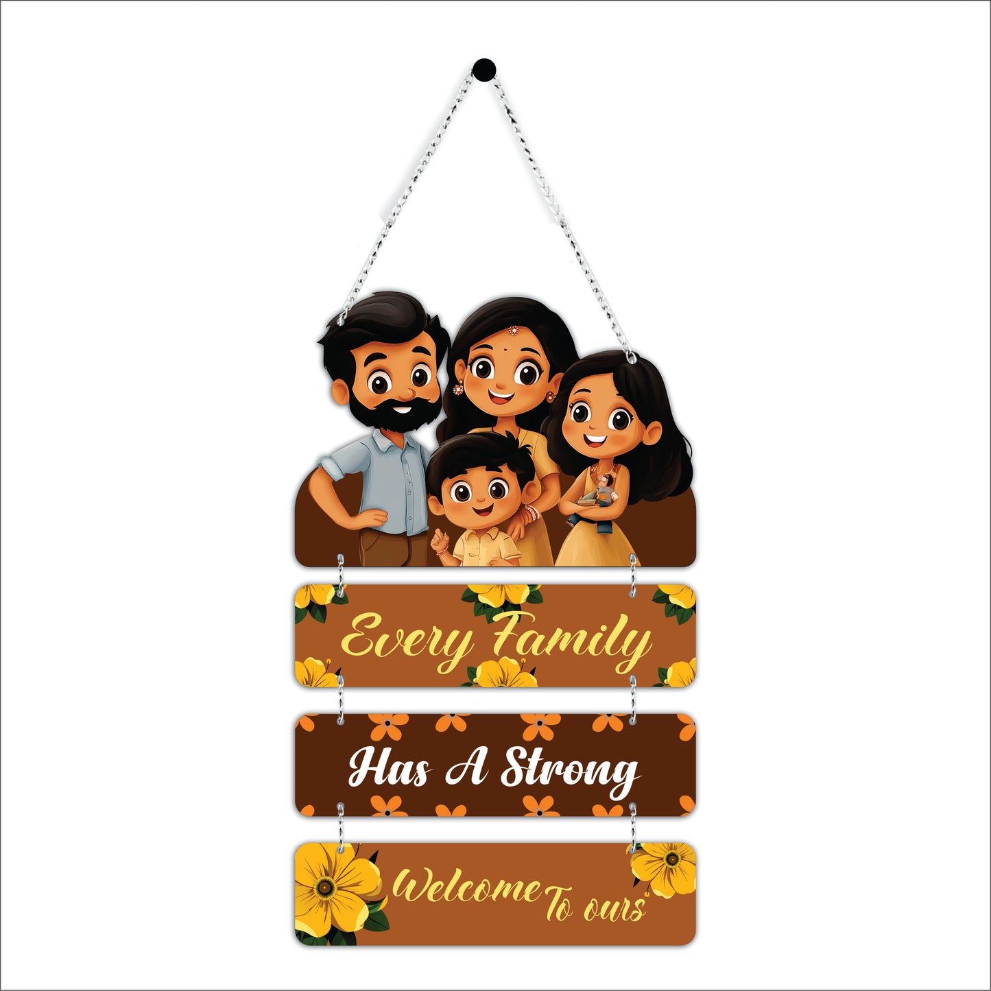Every Family Has a Story Welcome to Ours Wooden Wall Hanging