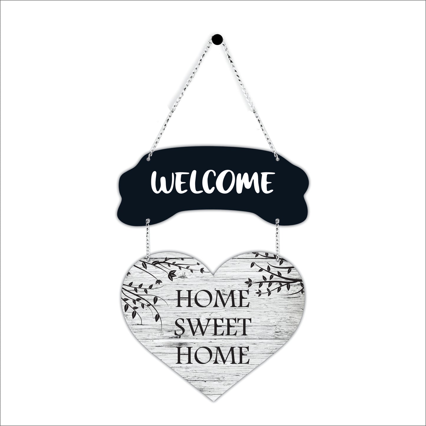 Welcome Heart Plaque Wall Decor