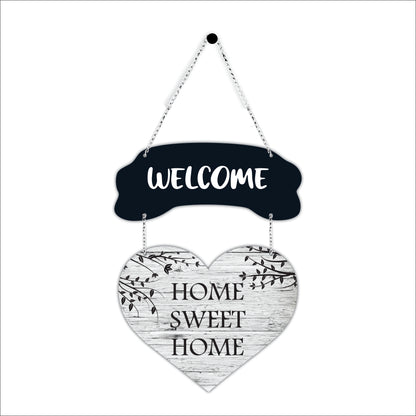 Welcome Heart Plaque Wall Decor