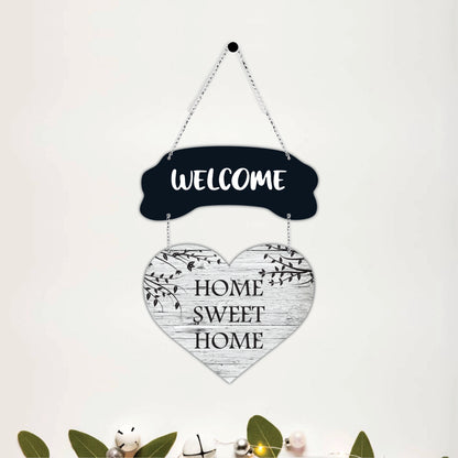 Welcome Heart Plaque Wall Decor