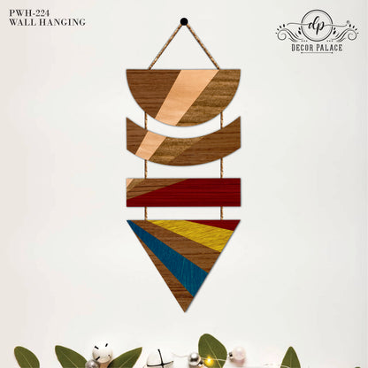 Artistic Wooden Geometric Wall Hanging