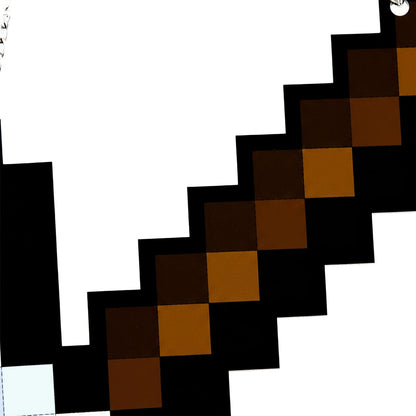 Retro Pixel Iron Pickaxe Gaming Wall Hanging