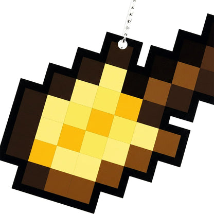 Retro Pixel Golden Shovel Gaming Wall Hanging