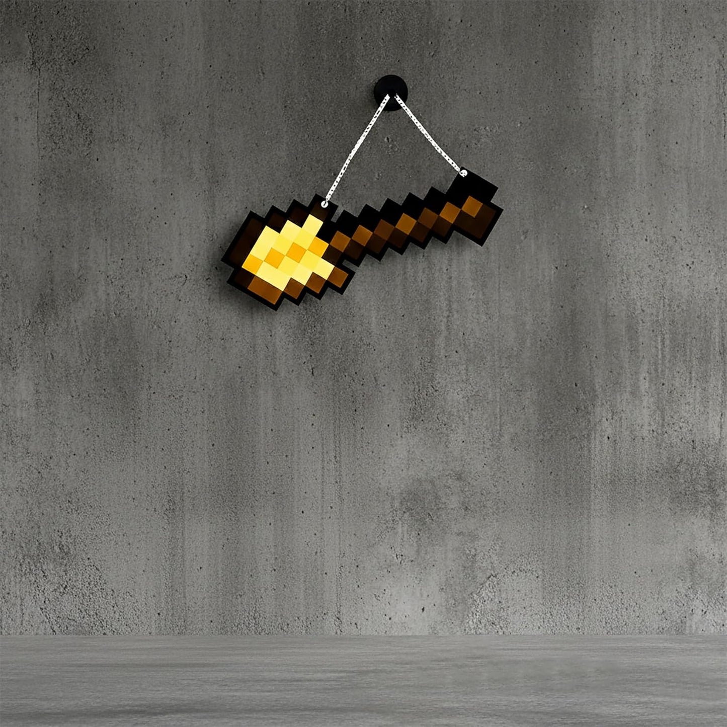 Retro Pixel Golden Shovel Gaming Wall Hanging