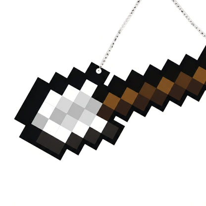 Retro Pixel Iron Shovel Gaming Wall Hanging