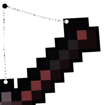 Retro Pixel Netherite Shovel Gaming Wall Hanging