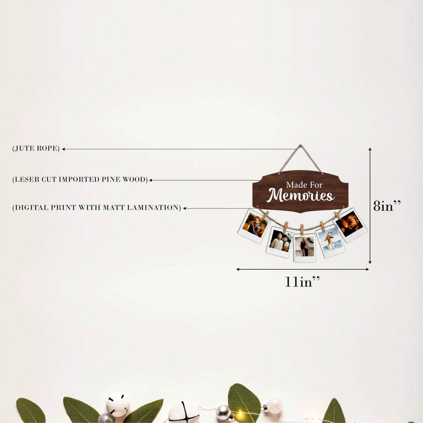 Made For Memories Dark Walnut Photo Hanging