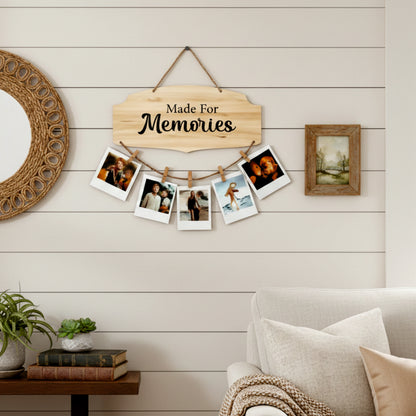 Made For Memories Natural Wood Photo Hanging