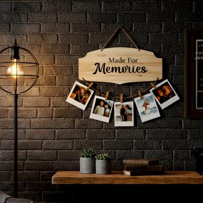 Made For Memories Natural Wood Photo Hanging