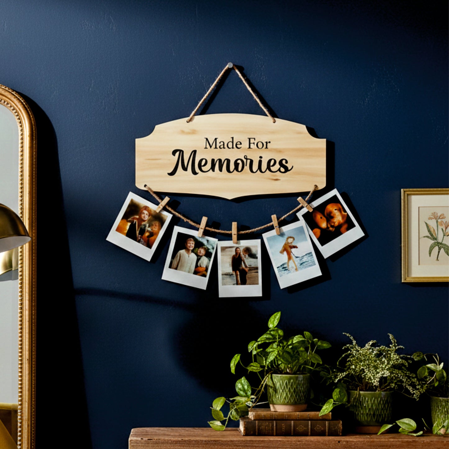 Made For Memories Natural Wood Photo Hanging
