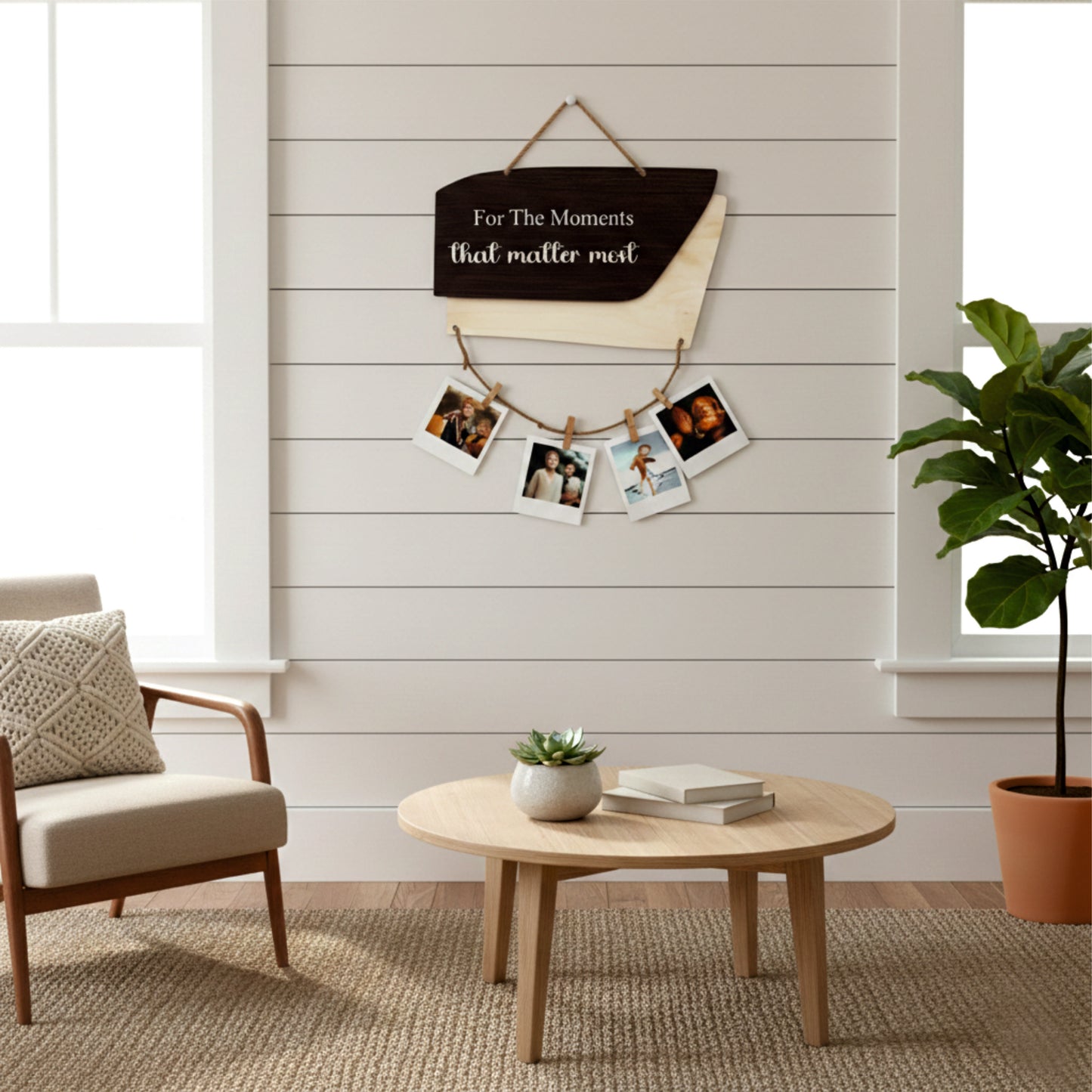 For The Moments That Matter Most Woodgrain Photo Hanging