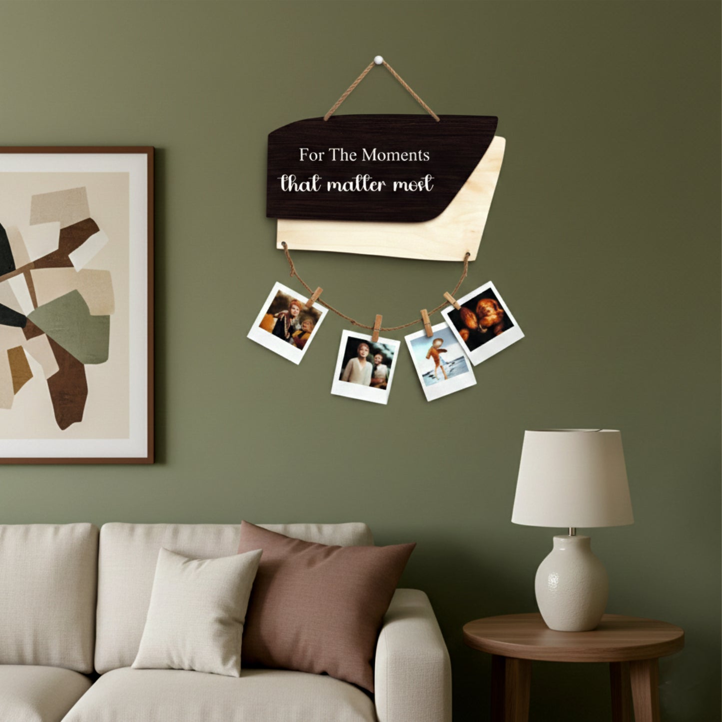 For The Moments That Matter Most Woodgrain Photo Hanging