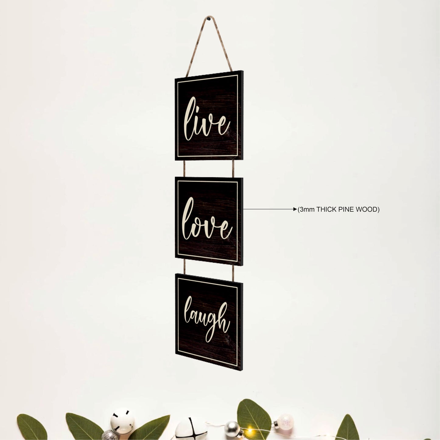 Live Love Laugh Wooden Wall Hanging