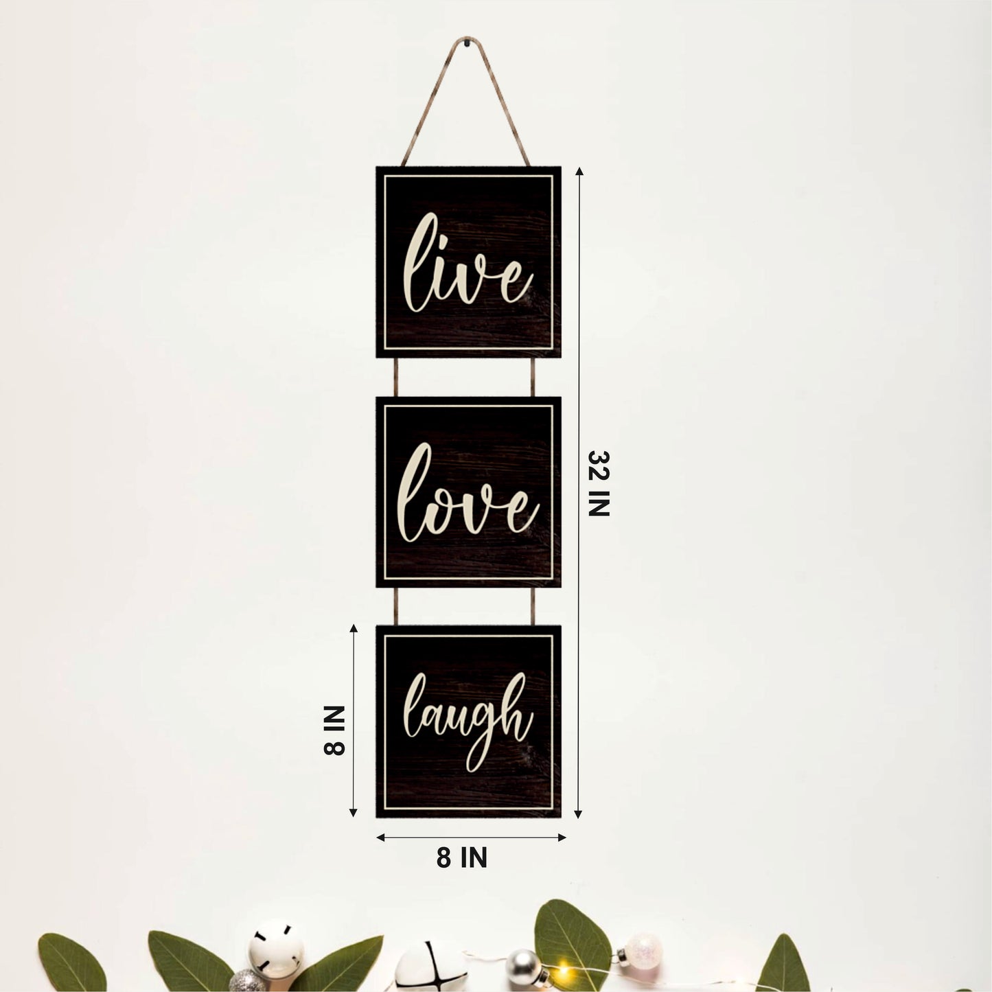 Live Love Laugh Wooden Wall Hanging