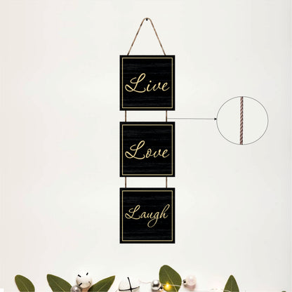 Live Love Laugh Classic Wooden Wall Hanging