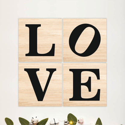 Scandinavian LOVE Wooden Wall Decor