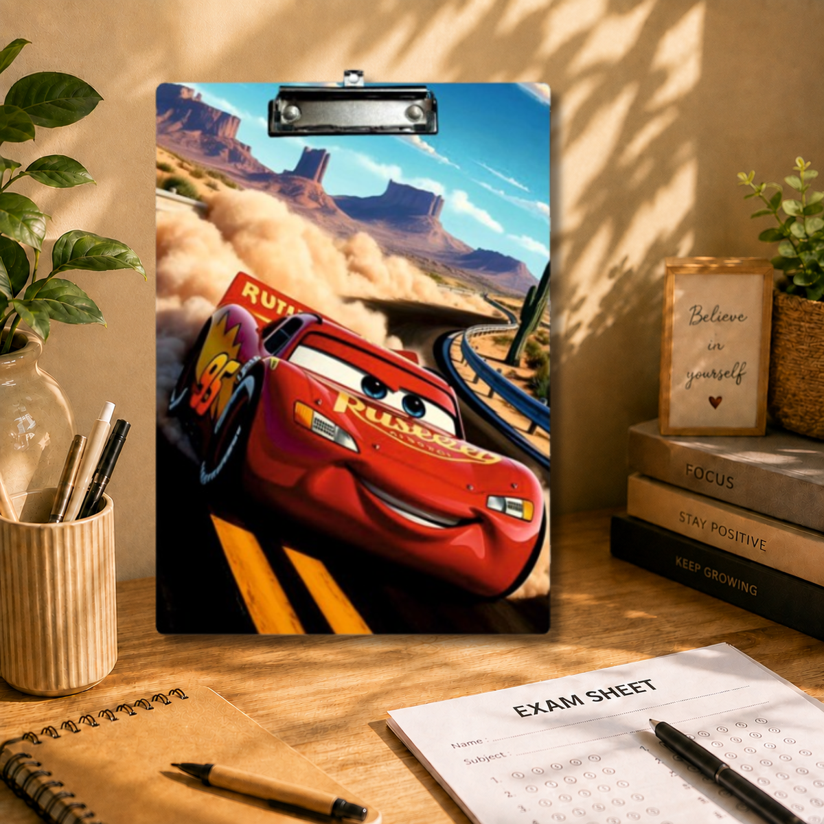 Racing Car Adventure Clipboard – Speed Champion Artwork
