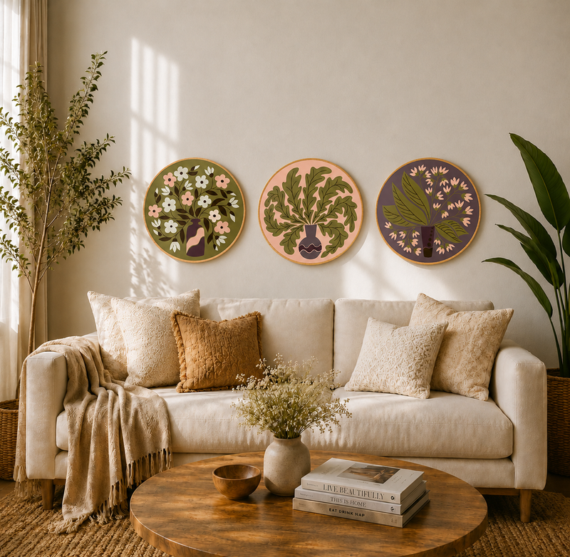 Vintage Botanical Wooden