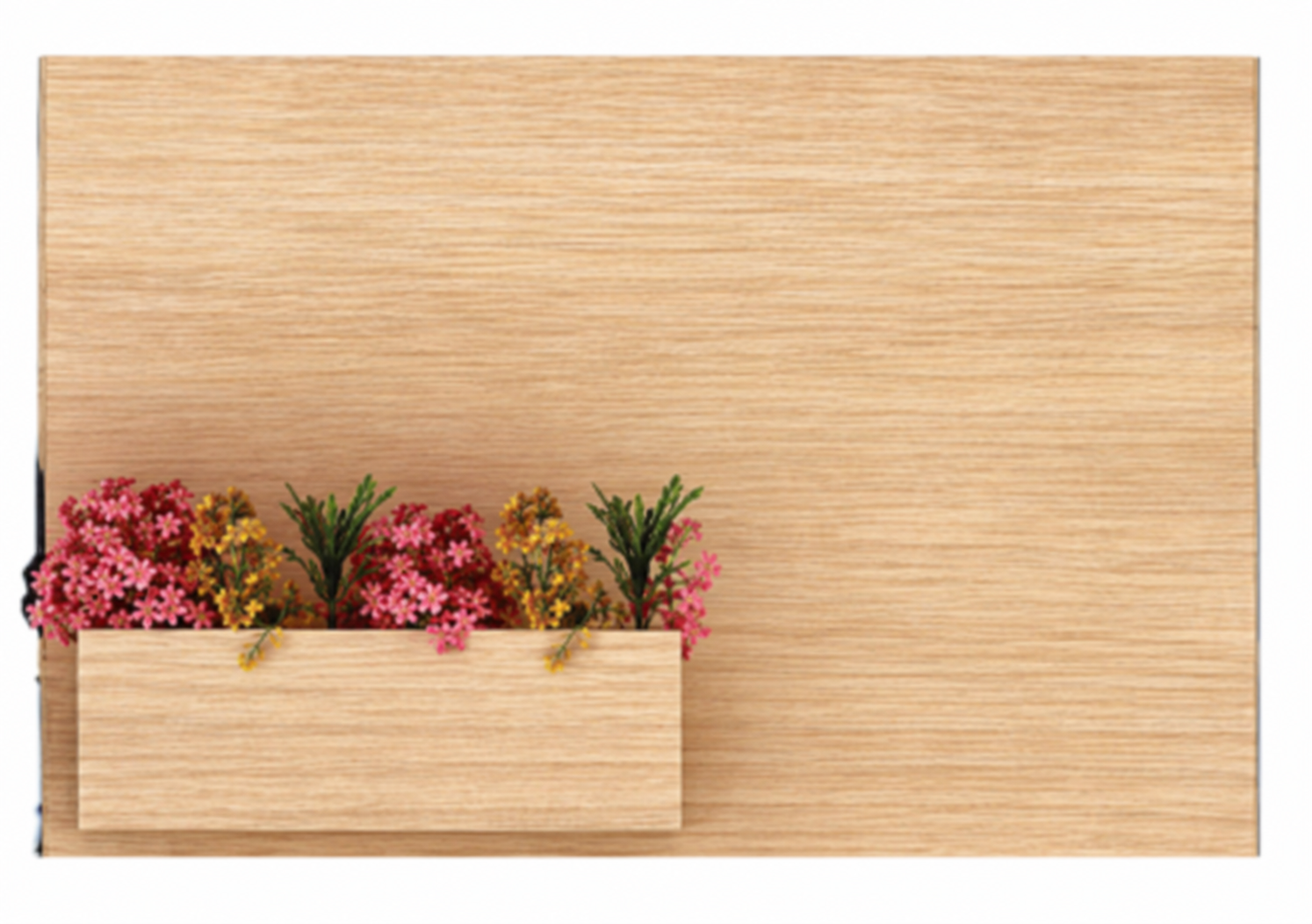 Decor Palace wooden nameplate with flower box