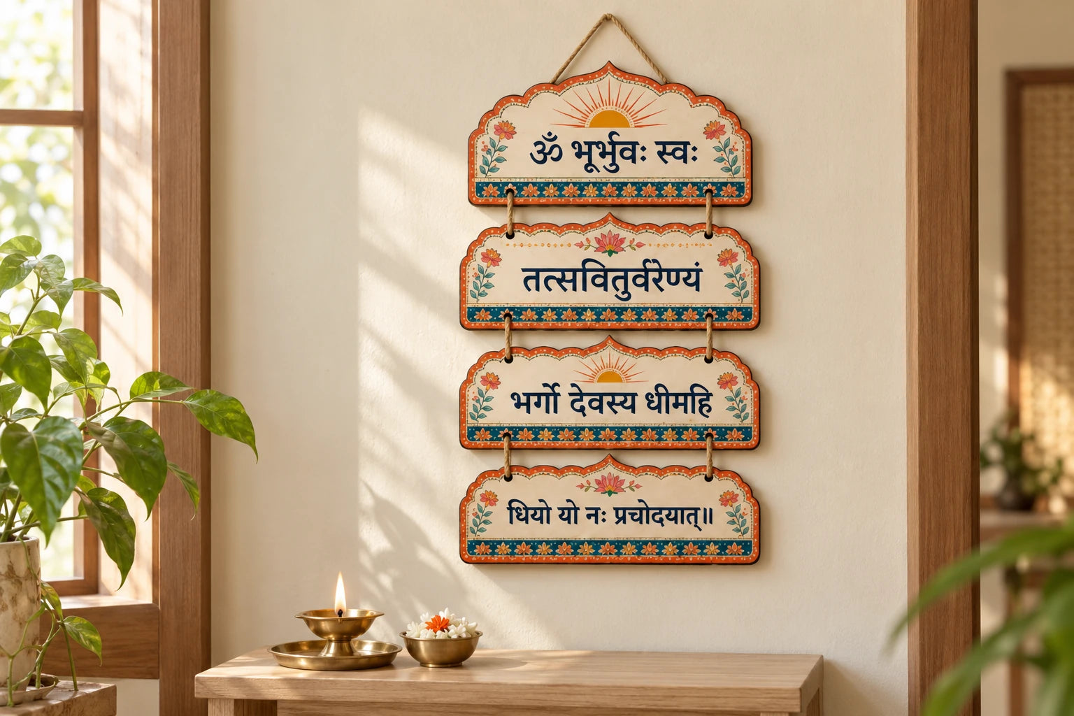 Create a thoughtful pooja corner at home